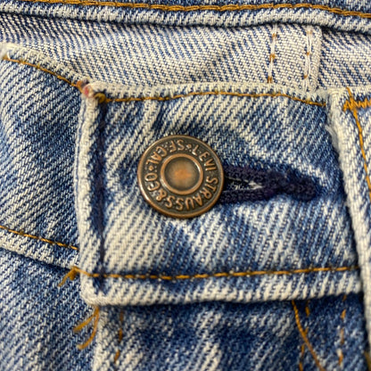 【ジャンク品】【メンズ】 Levi's リーバイス 80's 517 BOOT CUT DENIM PANTS VINTAGE 40517-0215 80年代 517 ブーツカット デニムパンツ ボトムス ジーンズ ヴィンテージ オレンジタブ ボタン裏刻印532 156-260316-ks-07-tei サイズ：W32L32 カラー：インディゴ 万代Net店