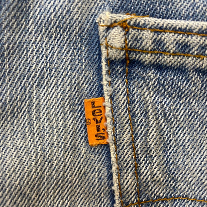 【ジャンク品】【メンズ】 Levi's リーバイス 80's 517 BOOT CUT DENIM PANTS VINTAGE 40517-0215 80年代 517 ブーツカット デニムパンツ ボトムス ジーンズ ヴィンテージ オレンジタブ ボタン裏刻印532 156-260316-ks-07-tei サイズ：W32L32 カラー：インディゴ 万代Net店