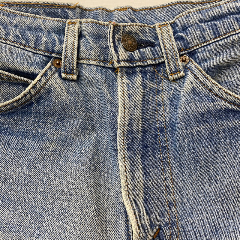 【ジャンク品】【メンズ】 Levi's リーバイス 80's 517 BOOT CUT DENIM PANTS VINTAGE 40517-0215 80年代 517 ブーツカット デニムパンツ ボトムス ジーンズ ヴィンテージ オレンジタブ ボタン裏刻印532 156-260316-ks-07-tei サイズ：W32L32 カラー：インディゴ 万代Net店