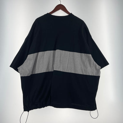 【中古品】【メンズ】 IS-NESS イズネス BALLOON COLOR BLOCK SS TEE バルーン カラー ブロック ショートスリーブ Tシャツ 半袖 トップス 140-260806-yo-14-tei サイズ：L カラー：ブラック/グレー 万代Net店