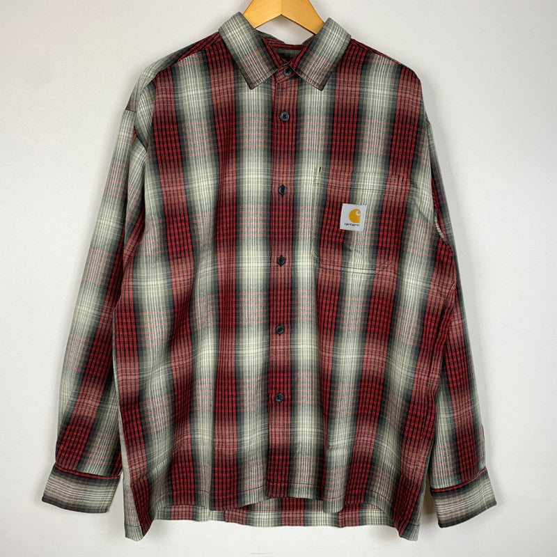 【中古品】【メンズ】 Carhartt WIP カーハート ワークインプログレス L/S HARLIN SHIRT I035954 ロングスリーブ ハーリン シャツ トップス 長袖 145-260312-ko-07-tei サイズ：M カラー：チリペッパー 万代Net店