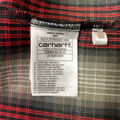 【中古品】【メンズ】 Carhartt WIP カーハート ワークインプログレス L/S HARLIN SHIRT I035954 ロングスリーブ ハーリン シャツ トップス 長袖 145-260312-ko-07-tei サイズ：M カラー：チリペッパー 万代Net店