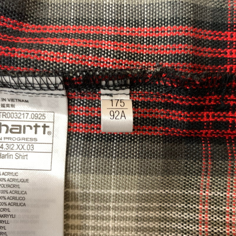 【中古品】【メンズ】 Carhartt WIP カーハート ワークインプログレス L/S HARLIN SHIRT I035954 ロングスリーブ ハーリン シャツ トップス 長袖 145-260312-ko-07-tei サイズ：M カラー：チリペッパー 万代Net店