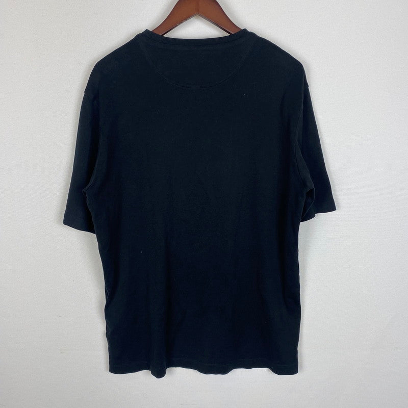 【中古品】【メンズ】 PRADA プラダ UJN861S232 トライアングルプレート コットン Tシャツ 半袖 トップス 141-260313-ks-16-tei サイズ：S カラー：ブラック 万代Net店
