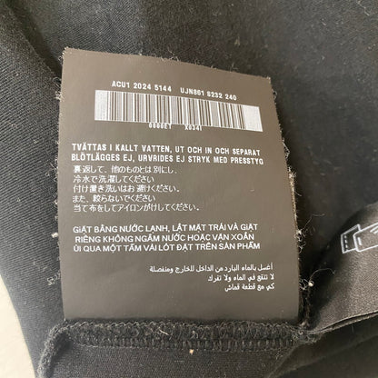 【中古品】【メンズ】 PRADA プラダ UJN861S232 トライアングルプレート コットン Tシャツ 半袖 トップス 141-260313-ks-16-tei サイズ：S カラー：ブラック 万代Net店