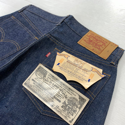 【中古品】【メンズ】 80's 501 DENIM PANT VINTAGE 80年代 デニムパンツ ボトムス ジーンズ ボタン裏 刻印555 赤耳 ビンテージ 156-260315-ko-27-tei サイズ：W33 カラー：インディゴ 万代Net店