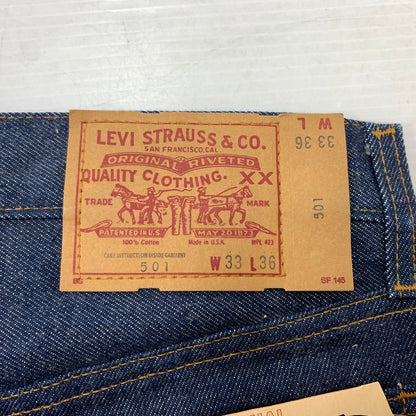 【中古品】【メンズ】 80's 501 DENIM PANT VINTAGE 80年代 デニムパンツ ボトムス ジーンズ ボタン裏 刻印555 赤耳 ビンテージ 156-260315-ko-27-tei サイズ：W33 カラー：インディゴ 万代Net店