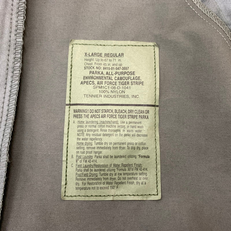 【中古品】【メンズ】 USAF ユーエスエーエフ APECS MILITARY JACKET SPM1C1-08-D-1041 アメリカ空軍 ミリタリージャケット アウター 145-260315-ko-11-fuz サイズ：XL カラー：カモ柄 万代Net店