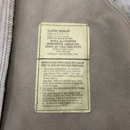 【中古品】【メンズ】 USAF ユーエスエーエフ APECS MILITARY JACKET SPM1C1-08-D-1041 アメリカ空軍 ミリタリージャケット アウター 145-260315-ko-11-fuz サイズ：XL カラー：カモ柄 万代Net店