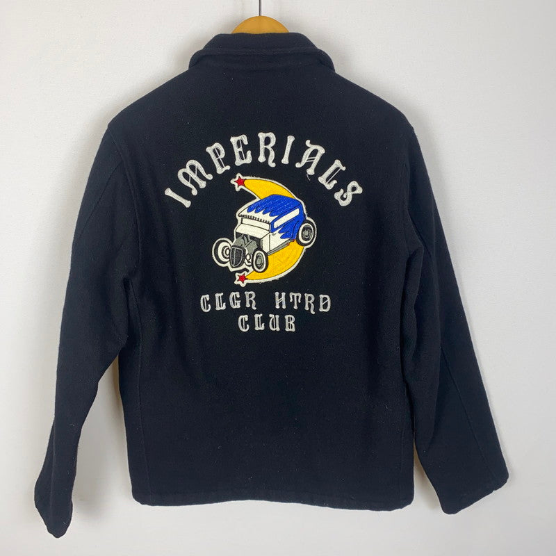 【中古品】【メンズ】 CHSLLENGER チャレンジャー EMBROIDERY MELTON JACKET CLG-JK010-009 エンブロイダリー メルトンジャケット アウター ウールジャケット 刺繍 142-260313-ks-02-fuzh サイズ：M カラー：ブラック 万代Net店