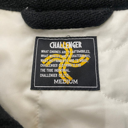 【中古品】【メンズ】 CHSLLENGER チャレンジャー EMBROIDERY MELTON JACKET CLG-JK010-009 エンブロイダリー メルトンジャケット アウター ウールジャケット 刺繍 142-260313-ks-02-fuzh サイズ：M カラー：ブラック 万代Net店