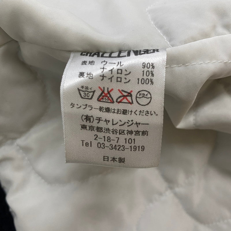 【中古品】【メンズ】 CHSLLENGER チャレンジャー EMBROIDERY MELTON JACKET CLG-JK010-009 エンブロイダリー メルトンジャケット アウター ウールジャケット 刺繍 142-260313-ks-02-fuzh サイズ：M カラー：ブラック 万代Net店