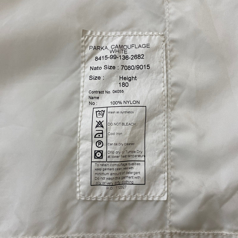 【中古品】【メンズ】 USED PARKA CAMOUFLAGE パーカ カモフラージュ ライトアウター スノーパーカ 145-260313-ks-10-tei サイズ：7080/9015 カラー：ホワイト 万代Net店
