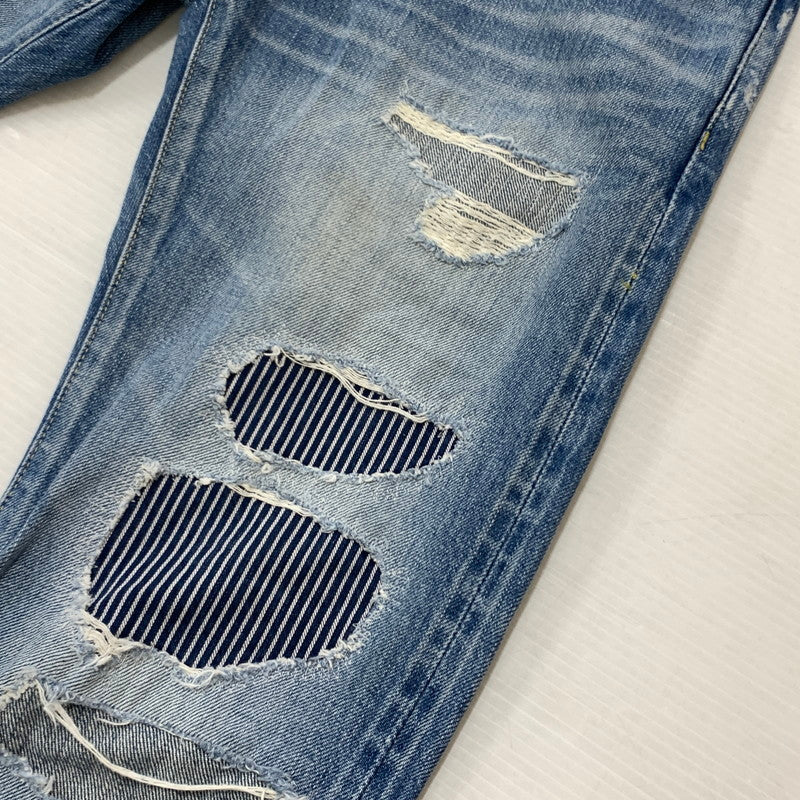 【中古品】【メンズ】 STUDDED DISTRESSED DENIM PANTS 0212AP03 スタッズ ダメージ デニムパンツ ボトムス ジーンズ SP加工パンツ 151-260313-ko-15-fuzh サイズ：28 カラー：インディゴ 万代Net店