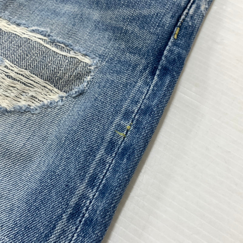【中古品】【メンズ】 STUDDED DISTRESSED DENIM PANTS 0212AP03 スタッズ ダメージ デニムパンツ ボトムス ジーンズ SP加工パンツ 151-260313-ko-15-fuzh サイズ：28 カラー：インディゴ 万代Net店