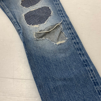 【中古品】【メンズ】 STUDDED DISTRESSED DENIM PANTS 0212AP03 スタッズ ダメージ デニムパンツ ボトムス ジーンズ SP加工パンツ 151-260313-ko-15-fuzh サイズ：28 カラー：インディゴ 万代Net店