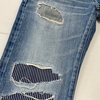 【中古品】【メンズ】 STUDDED DISTRESSED DENIM PANTS 0212AP03 スタッズ ダメージ デニムパンツ ボトムス ジーンズ SP加工パンツ 151-260313-ko-15-fuzh サイズ：28 カラー：インディゴ 万代Net店
