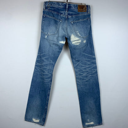 【中古品】【メンズ】 STUDDED DISTRESSED DENIM PANTS 0212AP03 スタッズ ダメージ デニムパンツ ボトムス ジーンズ SP加工パンツ 151-260313-ko-15-fuzh サイズ：28 カラー：インディゴ 万代Net店