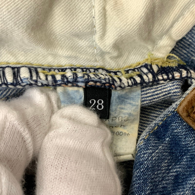 【中古品】【メンズ】 STUDDED DISTRESSED DENIM PANTS 0212AP03 スタッズ ダメージ デニムパンツ ボトムス ジーンズ SP加工パンツ 151-260313-ko-15-fuzh サイズ：28 カラー：インディゴ 万代Net店