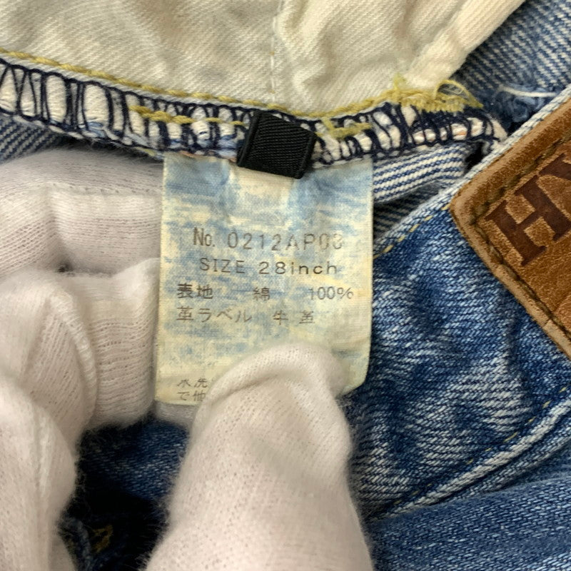 【中古品】【メンズ】 STUDDED DISTRESSED DENIM PANTS 0212AP03 スタッズ ダメージ デニムパンツ ボトムス ジーンズ SP加工パンツ 151-260313-ko-15-fuzh サイズ：28 カラー：インディゴ 万代Net店