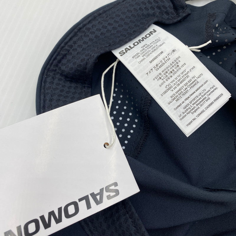【中古美品】【メンズ】 SALOMON サロモン ランニング キャップ CAP 帽子 185-260801-nm-10-tei カラー：ブラック 万代Net店