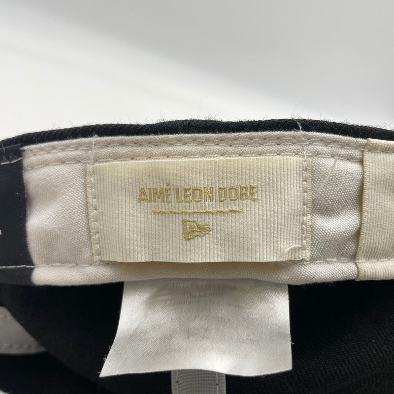 【中古品】【メンズ】 NEW ERA ニューエラ × Aime Leon Dore エメ レオン ドレ 別注 コラボ YANKEES BASEBALL CAP ニューヨーク ヤンキース ベースボールキャップ 帽子 185-260809-ko-05-tei サイズ：60.6cm カラー：ブラック 万代Net店