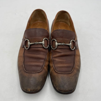 【中古品】【メンズ】 GUCCI グッチ HORSEBIT LOAFERS 217356 ホースビットローファー 靴 シューズ 183-260316-yo-09-tei サイズ：40.5 カラー：ブラウン 万代Net店