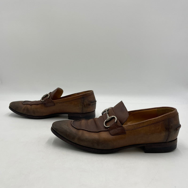 【中古品】【メンズ】 GUCCI グッチ HORSEBIT LOAFERS 217356 ホースビットローファー 靴 シューズ 183-260316-yo-09-tei サイズ：40.5 カラー：ブラウン 万代Net店