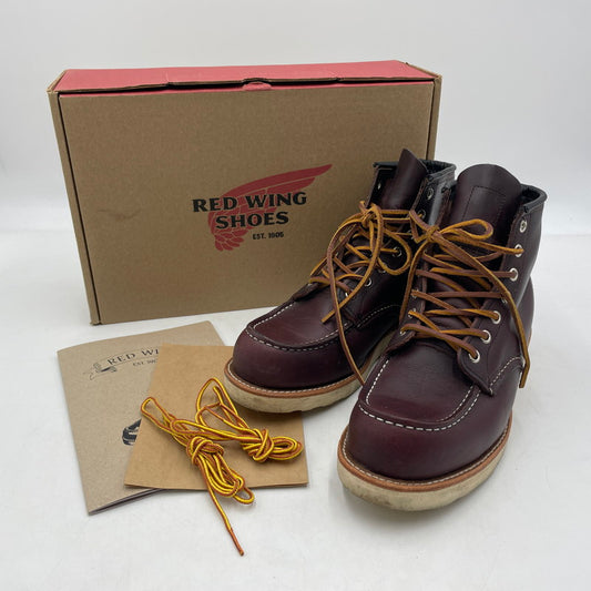 【中古品】【メンズ】 RED WING レッドウィング 6-INCH CLASSIC MOC 8847 6インチ クラシックモック ブーツ 靴 シューズ 164-260316-yo-05-tei サイズ：26cm カラー：ブラックチェリー 万代Net店
