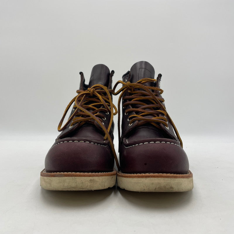 【中古品】【メンズ】 RED WING レッドウィング 6-INCH CLASSIC MOC 8847 6インチ クラシックモック ブーツ 靴 シューズ 164-260316-yo-05-tei サイズ：26cm カラー：ブラックチェリー 万代Net店