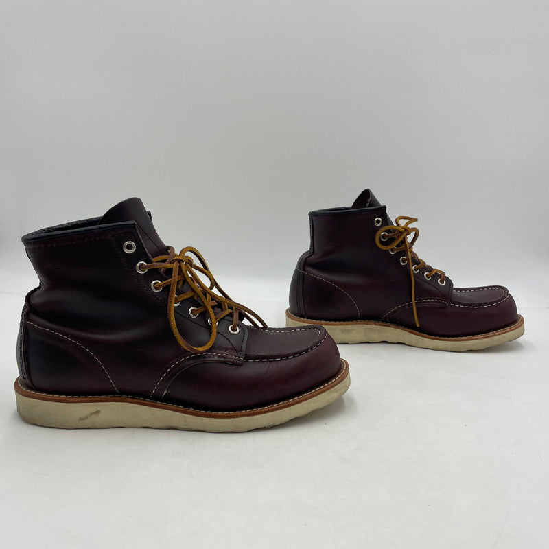 【中古品】【メンズ】 RED WING レッドウィング 6-INCH CLASSIC MOC 8847 6インチ クラシックモック ブーツ 靴 シューズ 164-260316-yo-05-tei サイズ：26cm カラー：ブラックチェリー 万代Net店