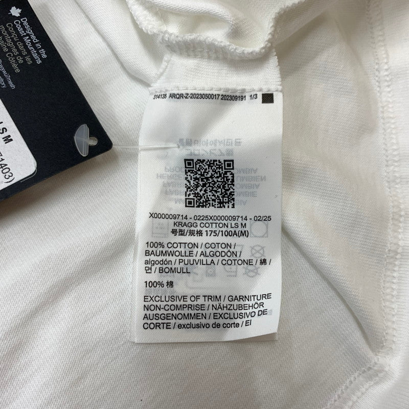 【中古美品】【メンズ】 ARC'TERYX アークテリクス KRAGG COTTON L/S TEE X000009714 クラッグ コットン ロングスリーブ Tシャツ トップス 長袖 144-260315-ko-19-tei サイズ：M カラー：ホワイト 万代Net店