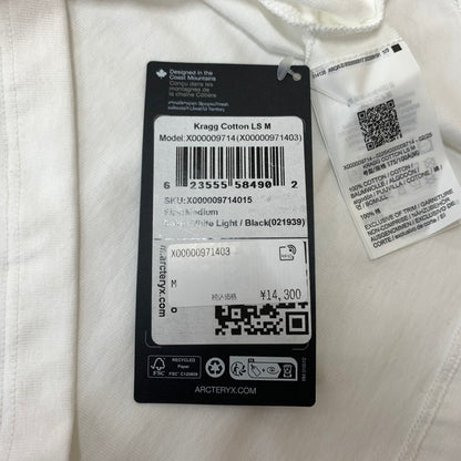 【中古美品】【メンズ】 ARC'TERYX アークテリクス KRAGG COTTON L/S TEE X000009714 クラッグ コットン ロングスリーブ Tシャツ トップス 長袖 144-260315-ko-19-tei サイズ：M カラー：ホワイト 万代Net店