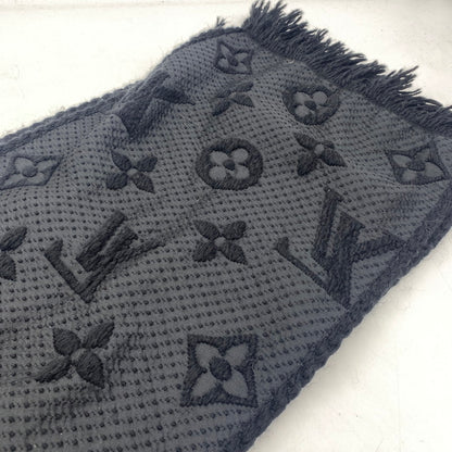 【中古品】【メンズ/レディース】 LOUIS VUITTON ルイ・ヴィトン エシャルプ ロゴ マニア マフラー アクセサリー ストール 179-260316-ks-18-tei カラー：ブラック 万代Net店