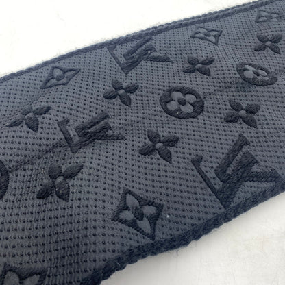 【中古品】【メンズ/レディース】 LOUIS VUITTON ルイ・ヴィトン エシャルプ ロゴ マニア マフラー アクセサリー ストール 179-260316-ks-18-tei カラー：ブラック 万代Net店