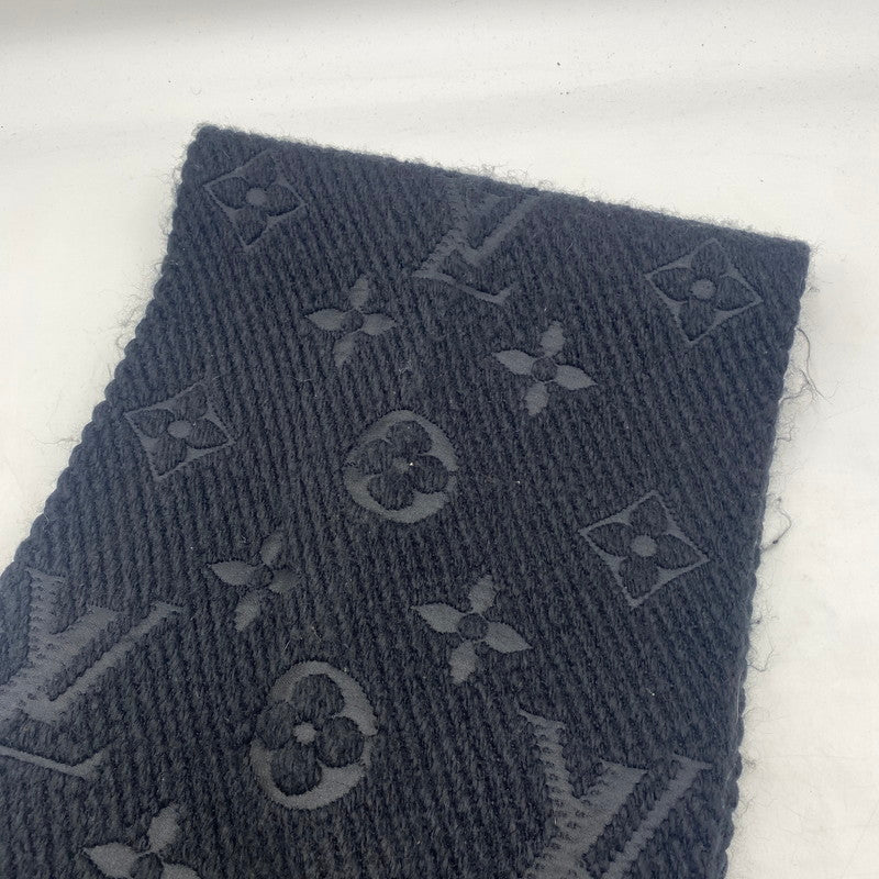 【中古品】【メンズ/レディース】 LOUIS VUITTON ルイ・ヴィトン エシャルプ ロゴ マニア マフラー アクセサリー ストール 179-260316-ks-18-tei カラー：ブラック 万代Net店