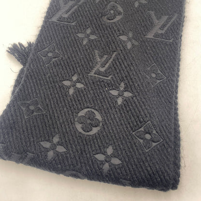 【中古品】【メンズ/レディース】 LOUIS VUITTON ルイ・ヴィトン エシャルプ ロゴ マニア マフラー アクセサリー ストール 179-260316-ks-18-tei カラー：ブラック 万代Net店