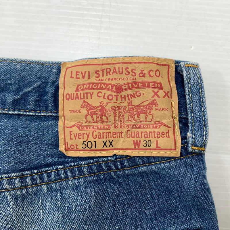 【中古品】【メンズ】 LEVI'S VINTAGE CLOTHING リーバイスビンテージクロージング 501XX CUSTOM DENIM PANT PC9-26396-0000 カスタム デニムパンツ ボトムス ジーンズ 1955年モデル 156-260315-ko-22-tei サイズ：W30 カラー：インディゴ 万代Net店