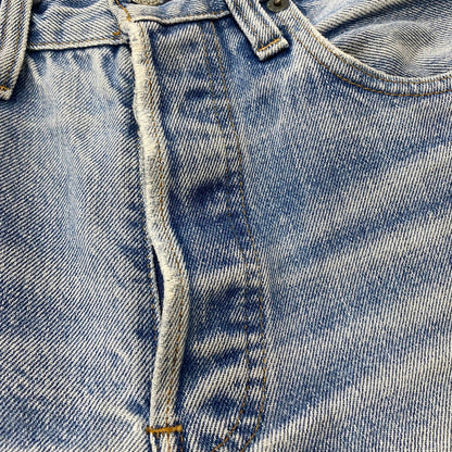 【ジャンク品】【メンズ】 Levi's リーバイス 66後期 501 BUTTONFLY DENIM PANTS VINTAGE 501 ボタンフライ デニムパンツ ボトムス ジーンズ ヴィンテージ ボタン裏刻印6 黒カン 156-260316-ks-15-tei サイズ：W29L34 カラー：インディゴ 万代Net店