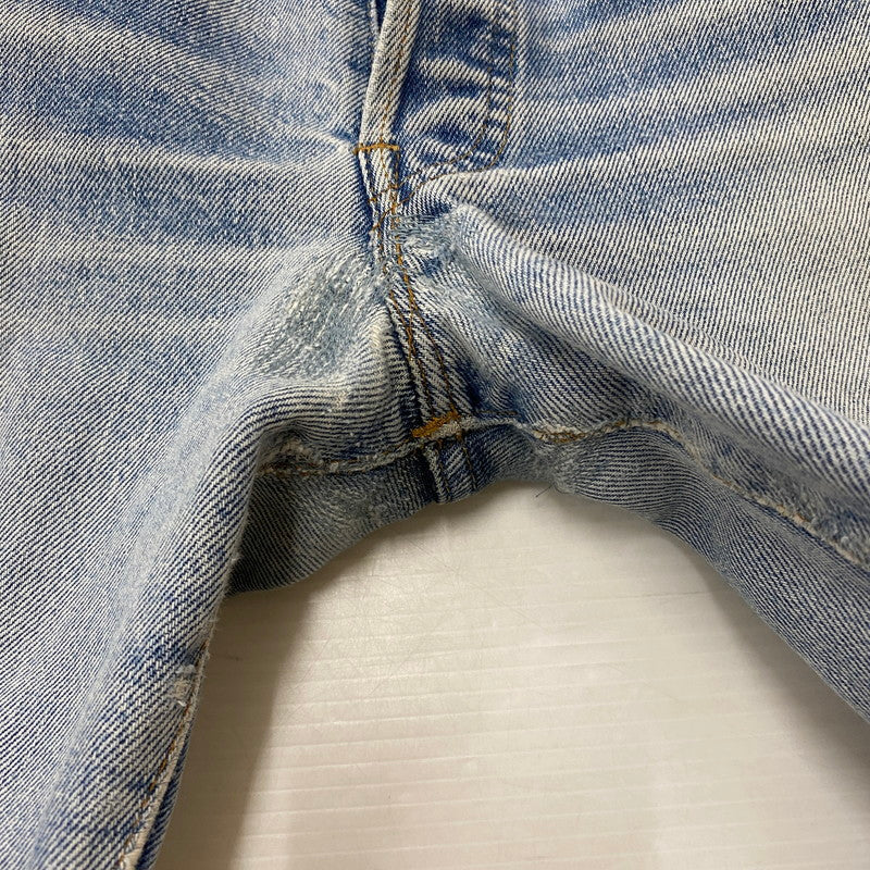 【ジャンク品】【メンズ】 Levi's リーバイス 66後期 501 BUTTONFLY DENIM PANTS VINTAGE 501 ボタンフライ デニムパンツ ボトムス ジーンズ ヴィンテージ ボタン裏刻印6 黒カン 156-260316-ks-15-tei サイズ：W29L34 カラー：インディゴ 万代Net店