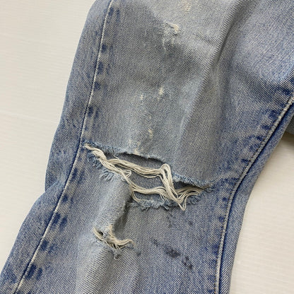 【ジャンク品】【メンズ】 Levi's リーバイス 66後期 501 BUTTONFLY DENIM PANTS VINTAGE 501 ボタンフライ デニムパンツ ボトムス ジーンズ ヴィンテージ ボタン裏刻印6 黒カン 156-260316-ks-15-tei サイズ：W29L34 カラー：インディゴ 万代Net店