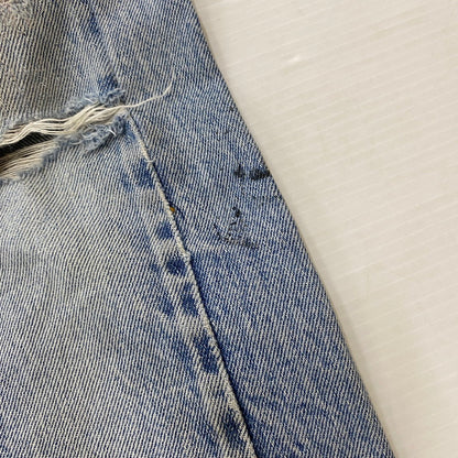 【ジャンク品】【メンズ】 Levi's リーバイス 66後期 501 BUTTONFLY DENIM PANTS VINTAGE 501 ボタンフライ デニムパンツ ボトムス ジーンズ ヴィンテージ ボタン裏刻印6 黒カン 156-260316-ks-15-tei サイズ：W29L34 カラー：インディゴ 万代Net店