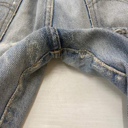 【ジャンク品】【メンズ】 Levi's リーバイス 66後期 501 BUTTONFLY DENIM PANTS VINTAGE 501 ボタンフライ デニムパンツ ボトムス ジーンズ ヴィンテージ ボタン裏刻印6 黒カン 156-260316-ks-15-tei サイズ：W29L34 カラー：インディゴ 万代Net店