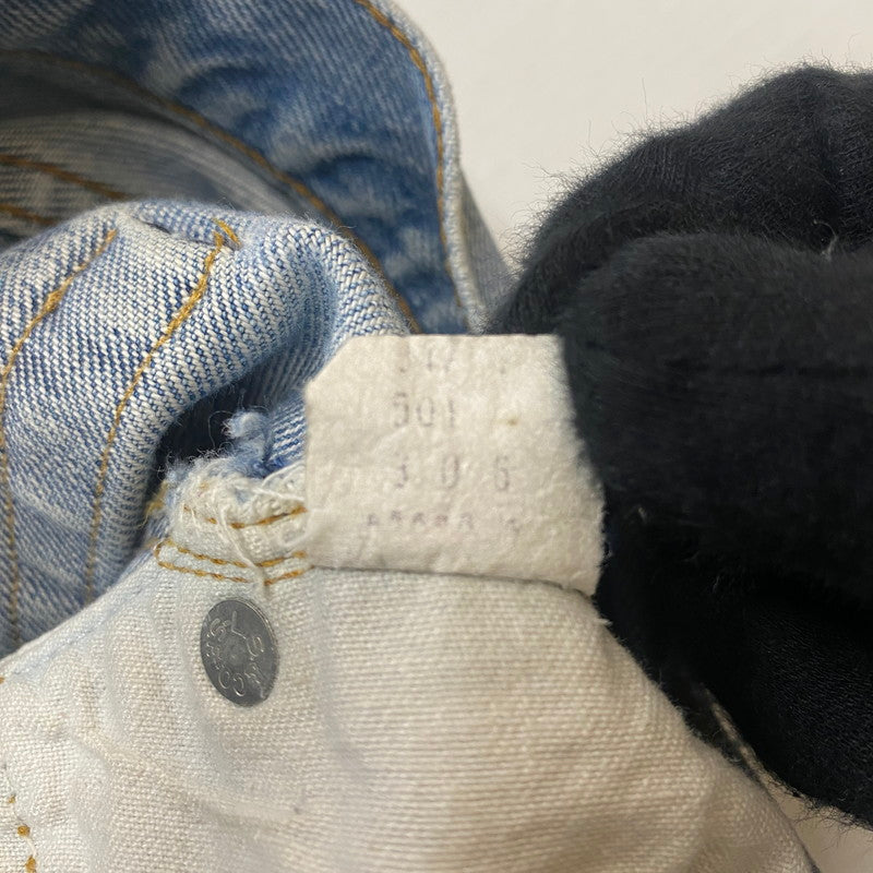 【ジャンク品】【メンズ】 Levi's リーバイス 66後期 501 BUTTONFLY DENIM PANTS VINTAGE 501 ボタンフライ デニムパンツ ボトムス ジーンズ ヴィンテージ ボタン裏刻印6 黒カン 156-260316-ks-15-tei サイズ：W29L34 カラー：インディゴ 万代Net店