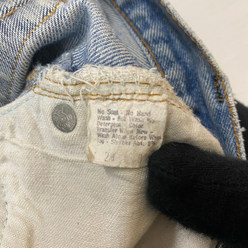 【ジャンク品】【メンズ】 Levi's リーバイス 66後期 501 BUTTONFLY DENIM PANTS VINTAGE 501 ボタンフライ デニムパンツ ボトムス ジーンズ ヴィンテージ ボタン裏刻印6 黒カン 156-260316-ks-15-tei サイズ：W29L34 カラー：インディゴ 万代Net店