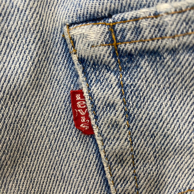 【ジャンク品】【メンズ】 Levi's リーバイス 66後期 501 BUTTONFLY DENIM PANTS VINTAGE 501 ボタンフライ デニムパンツ ボトムス ジーンズ ヴィンテージ ボタン裏刻印6 黒カン 156-260316-ks-15-tei サイズ：W29L34 カラー：インディゴ 万代Net店