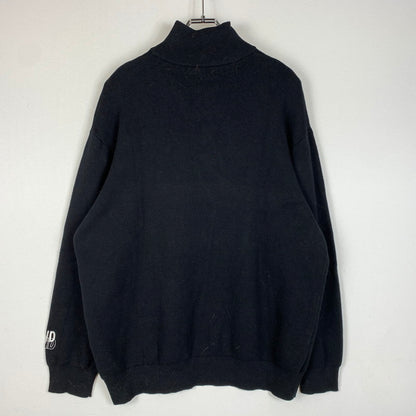 【中古品】【メンズ】 WIND AND SEA ウィンダンシー HALF ZIP COTTON CASHMERE KNIT WDS-O-ESCC-25-Q1-KN-01 ハーフジップ コットンカシミヤニット トップス 142-260321-ko-01-fuz サイズ：L カラー：ブラック 万代Net店