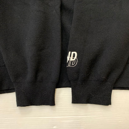 【中古品】【メンズ】 WIND AND SEA ウィンダンシー HALF ZIP COTTON CASHMERE KNIT WDS-O-ESCC-25-Q1-KN-01 ハーフジップ コットンカシミヤニット トップス 142-260321-ko-01-fuz サイズ：L カラー：ブラック 万代Net店