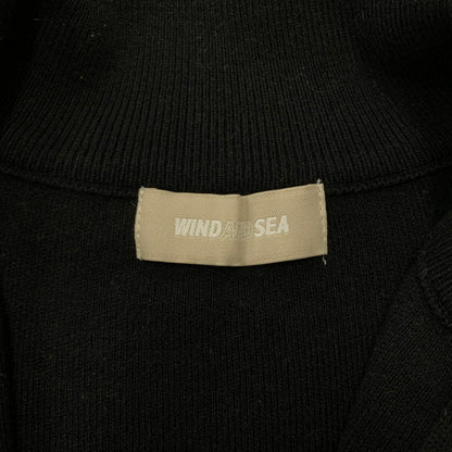 【中古品】【メンズ】 WIND AND SEA ウィンダンシー HALF ZIP COTTON CASHMERE KNIT WDS-O-ESCC-25-Q1-KN-01 ハーフジップ コットンカシミヤニット トップス 142-260321-ko-01-fuz サイズ：L カラー：ブラック 万代Net店
