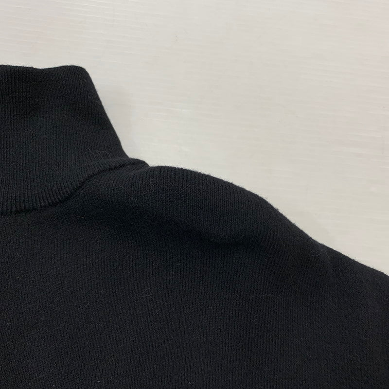 【中古品】【メンズ】 WIND AND SEA ウィンダンシー HALF ZIP COTTON CASHMERE KNIT WDS-O-ESCC-25-Q1-KN-01 ハーフジップ コットンカシミヤニット トップス 142-260321-ko-01-fuz サイズ：L カラー：ブラック 万代Net店